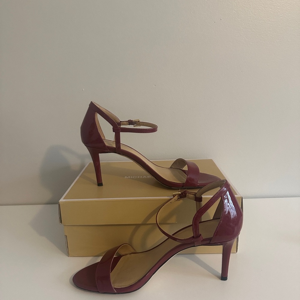 Michael Kors Mulberry Stiletto Heels Strappy Sandals